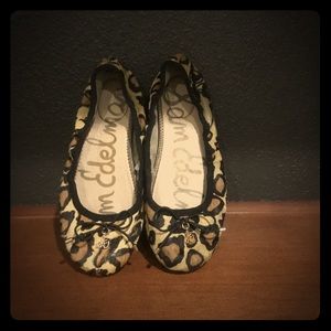 Sam Edelman animal print ballet flats.